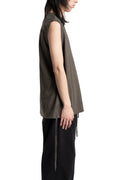 Andrea Ya'aqov | SS26 - Relaxed tank top, Smoked brown 26MOPW20