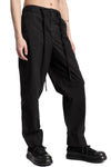 Andrea Ya'aqov | SS26 - Wide cotton poplin pants, Black 26MPAP24