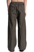 Andrea Ya'aqov | SS26 - Wide cotton poplin pants, Smoked brown 26MPAP24