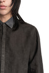 Woven Lightweight Linen Shirt, Shade Grey