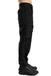 Never Enough | SS26  - Linen cargo pants, Black MPA082