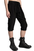 Linen cupro 3/4 pants