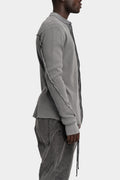 Thom Krom | AW25 - Ribbed jersey cotton shirt, Used grey MTS894