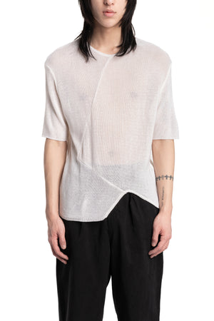 La Haine Inside Us | SS26 - Lightweight knit tee, White, front view