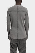 Structured long sleeve t-shirt, Used grey