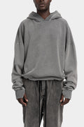 Thom Krom | AW25 - Oversized hood sweater, Used grey MS186