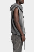 Thom Krom | AW25 - Hooded sweat vest, Grey MSJ684