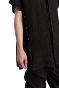 Short sleeve linen shirt M1236