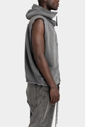 Thom Krom | AW25 - Hooded sweat vest, Grey MSJ684