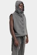 Thom Krom | AW25 - Hooded sweat vest, Grey MSJ684