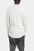 Thom Krom | AW25 Piped seams long sleeve tee, MTS900 White 