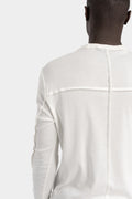 Thom Krom | AW25 Piped seams long sleeve tee, MTS900 White 
