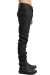 Slim Fit Coated Jeans, Cracked