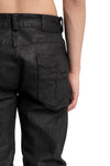 Slim Fit Coated Jeans, Cracked