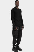 Thom Krom | AW25- Long sleeve tee, Black MTS889