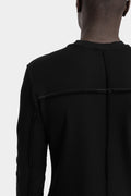 Thom Krom | AW25 - Ribbed long sleeve t-shirt, MTS898 Black