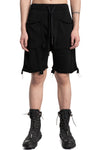 Layered Panel Drop-Crotch Knit Shorts