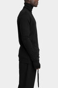 Thom Krom | AW25 - Turtleneck long sleeve tee, Black MTS891