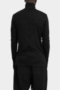 Thom Krom | AW25 - Turtleneck long sleeve tee, Black MTS891