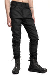 Regular Fit Coated Jeans, Black Leather