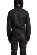 Coated Denim Zip Jacket
