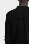 Thom Krom | AW25 - Ribbed jersey cotton shirt, Black MTS894
