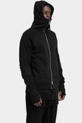 Thom / Krom | SS25 - Hood zip up sweater, Black MSJ691