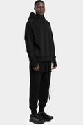 Thom Krom | AW25 - Hooded raglan sweater, MS187 Black