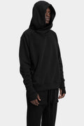 Thom Krom | AW25 - Hooded raglan sweater, MS187 Black