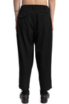 Woven wool pleat pants