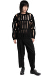 Comme des Garçons Homme Plus |  SS26 - Slit Cut-Out Knit Sweater, N004