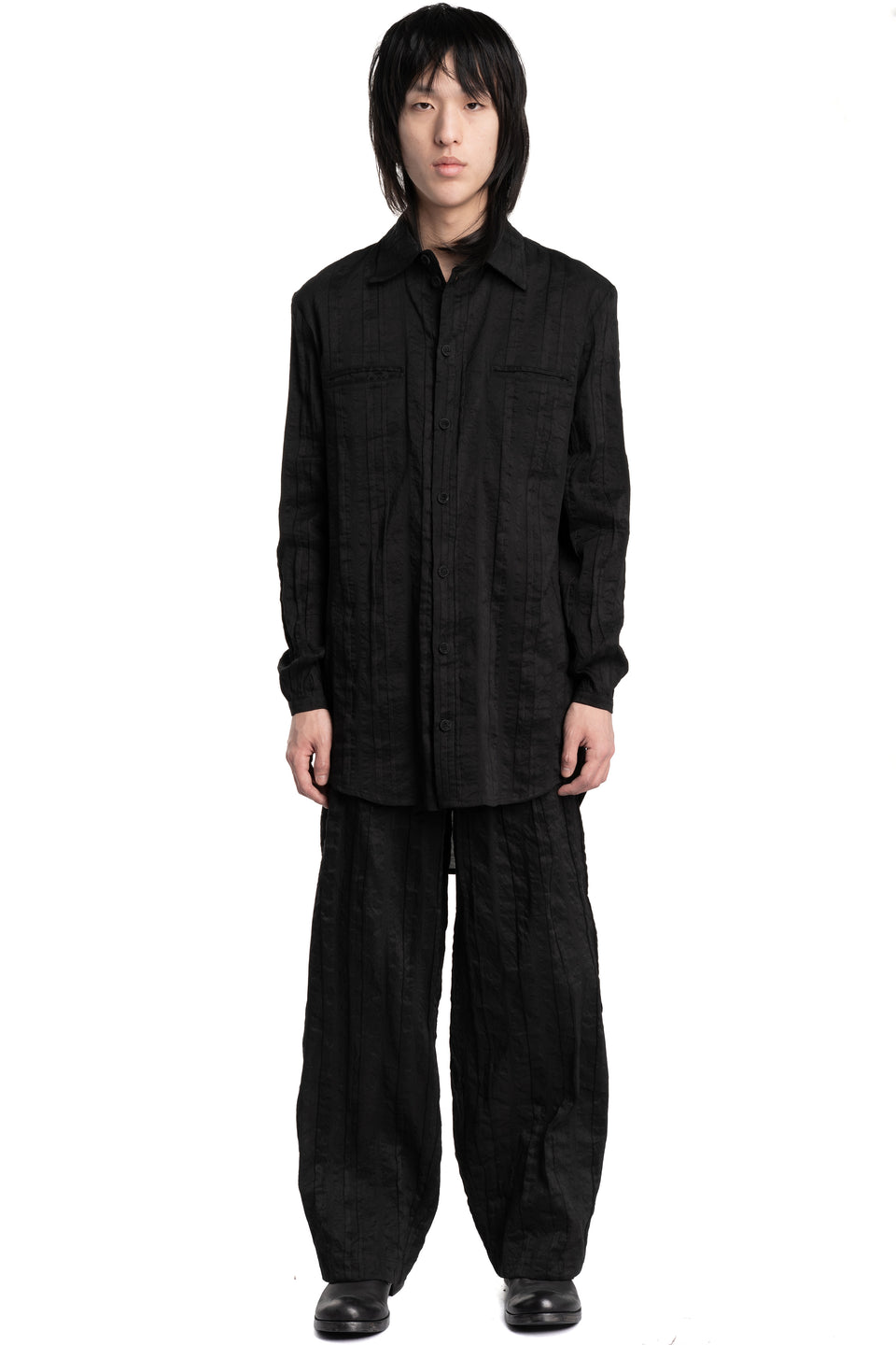 Structured long shirt