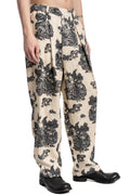 Relaxed pleated linen Savannah trousers