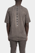 69 by Isaac Sellam | AW25  - Staple spine detail raglan t-shirt, Taupe ROYAL-T