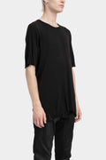Staple spine detail cashmere blend raglan t-shirt, Black