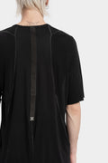 Staple spine detail cashmere blend raglan t-shirt, Black