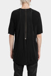 69 by Isaac Sellam | AW25 - Staple spine cashmere blend raglan t-shirt, ROYAL T NOIR
