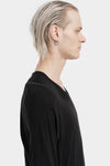 69 by Isaac Sellam | Staple spine detail cashmere blend ls t-shirt