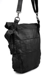 Julius_7 | SS26 - Coated Denim Gas Mask Bag, 937BGU1-C