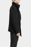 La Haine Inside Us - AW25 High neck asymmetrical wool blend jacket M1178