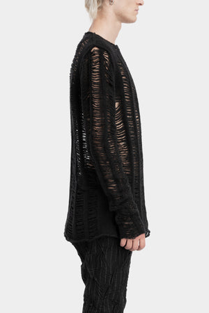 Masnada | AW25 - Laddered knit sweater M35A02