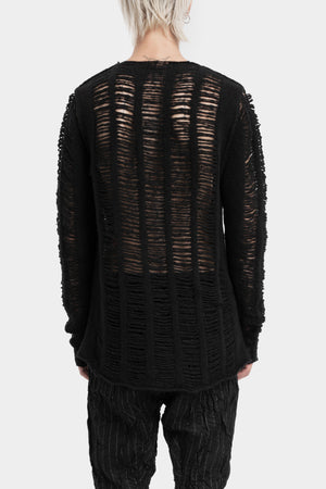 Masnada | AW25 - Laddered knit sweater M35A02