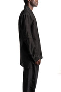 D.Hygen | SS26 - Silk Cotton Washer Shawl Collar Shirt, ST102-0426S