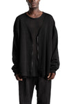 D.Hygen | SS26 - Cotton Low Gauge Knit Cardigan Layered Pullover, ST101-0426S
