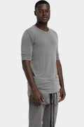 Thom Krom | AW25 - Extended cuffed sleeve t-shirt, Used grey MTS903