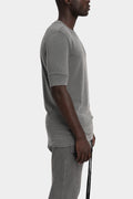 Thom Krom | AW25 - Extended cuffed sleeve t-shirt, Used grey MTS903