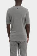 Thom Krom | AW25 - Extended cuffed sleeve t-shirt, Used grey MTS903