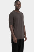 Extended sleeve t-shirt, Night brown