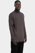 Thom Krom | AW25 - Turtleneck long sleeve tee, Brown MTS891