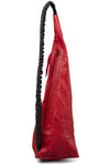 Pyramide leather pouch, Red